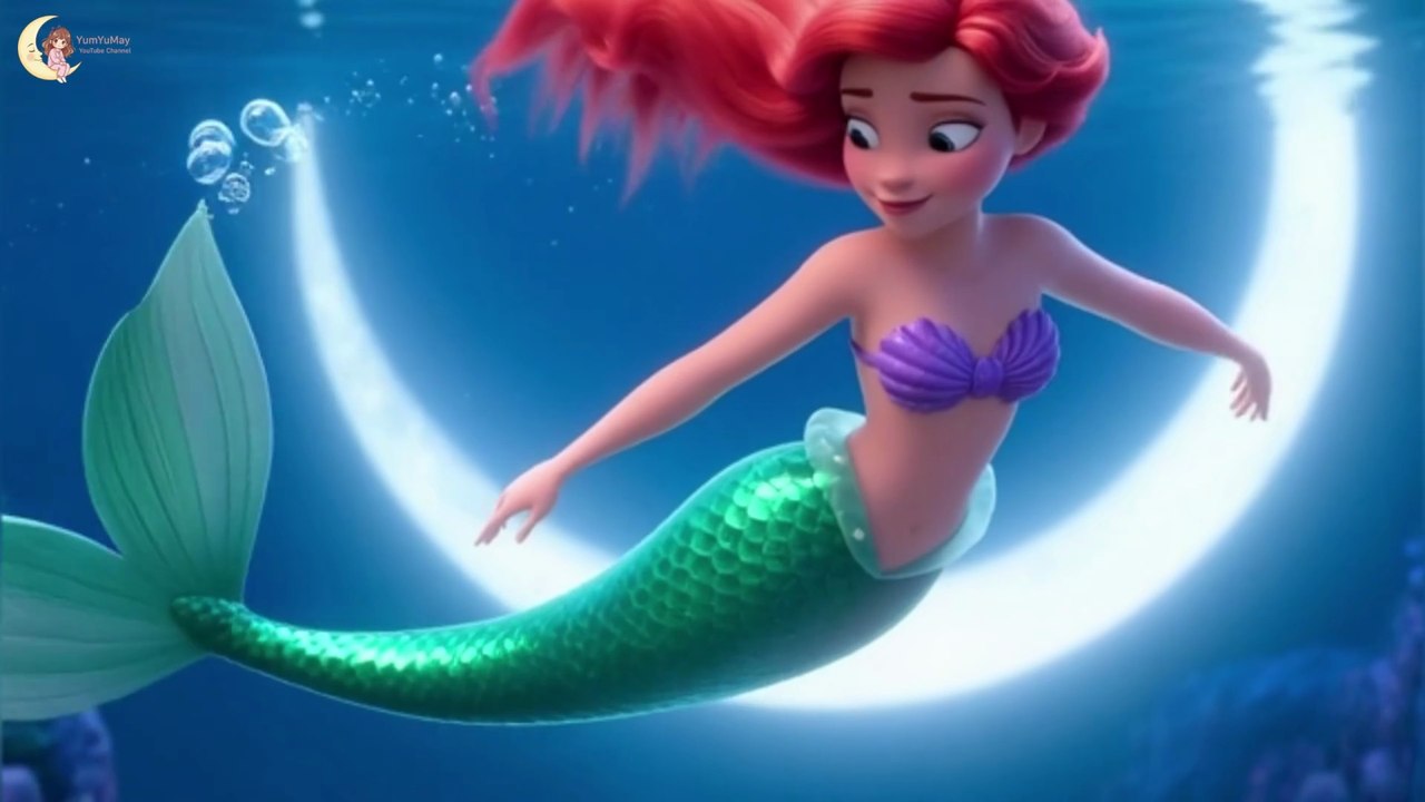 Little Mermaid Lullaby 🌙 | English Baby Sleep Music | Relaxing Bedtime Song for Kids