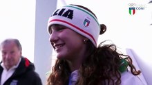 Milano Cortina, la festa per Tabanelli a Casa Italia Livigno