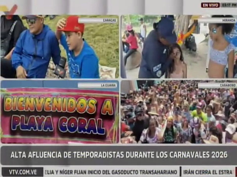 Caraqueños comparten en familia en el Parque Hugo Chávez celebrando los Carnavales 2026