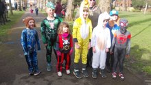 Alton Pancake Race fancy dress judging