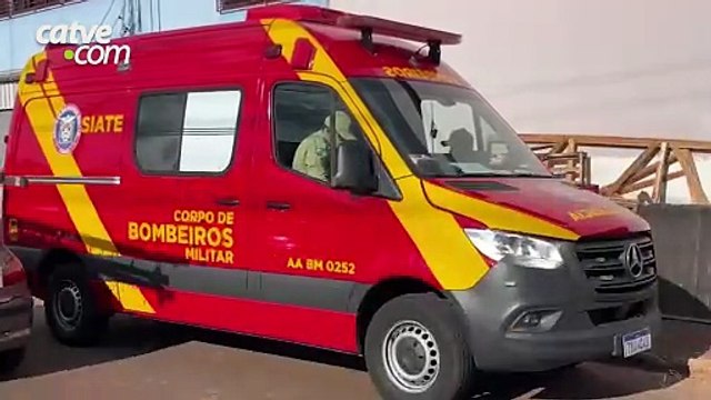 Trabalhador sofre queda de 3 metros de andaime em Cascavel