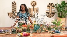 How To Create A Colorful Tablescape | How I Host... With Eva Sonaike | Homes & Gardens
