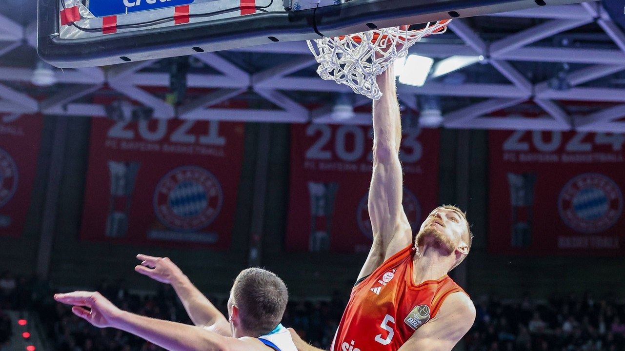 Giffey mit dem Poster-Dunk und Dagger: Bayern siegt knapp gegen Skyliners