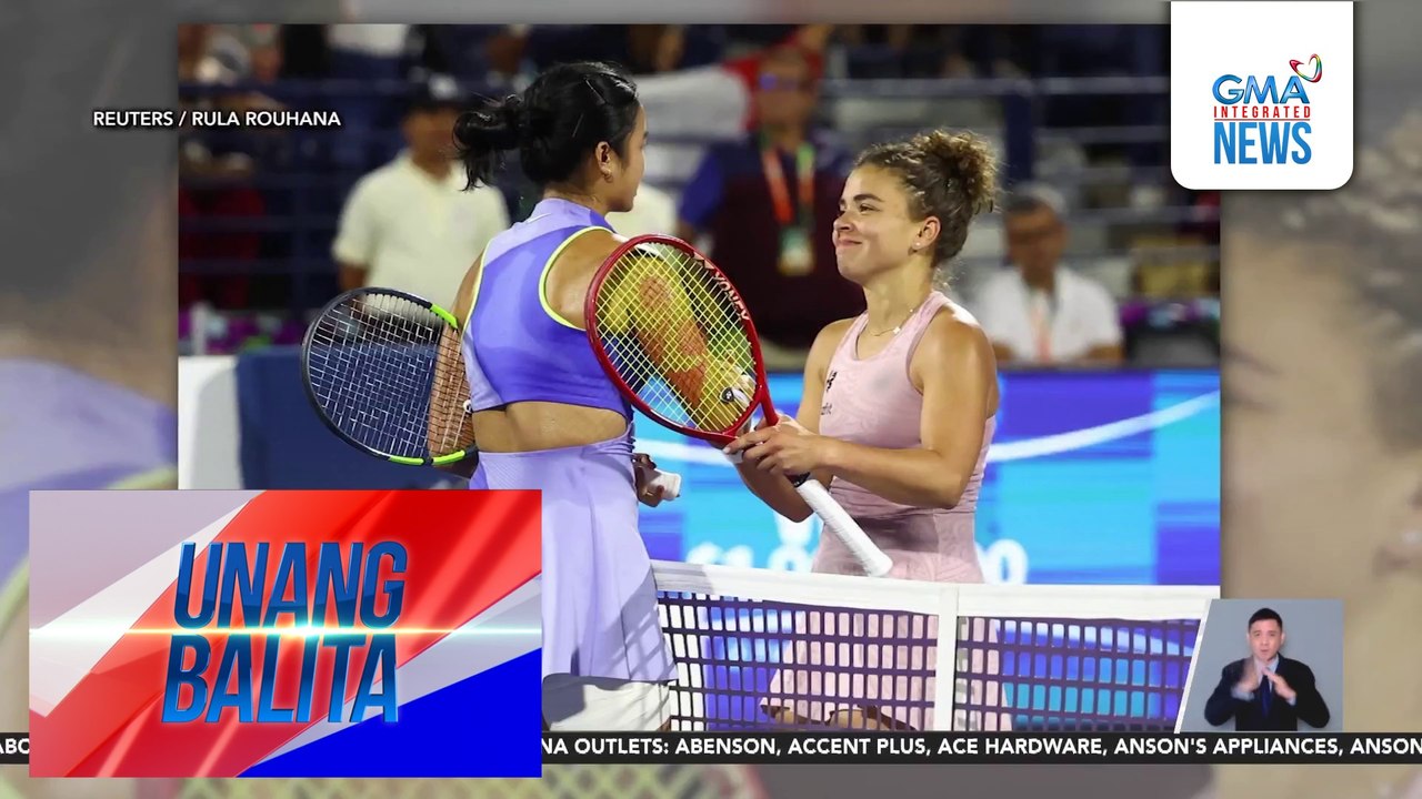 PH tennis star Alex Eala, pasok sa round of 16 ng Dubai Tennis Championships | Unang Balita