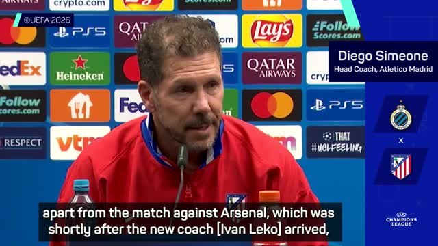 Atletico to face 'tough opponent' in Club Brugge - Simeone