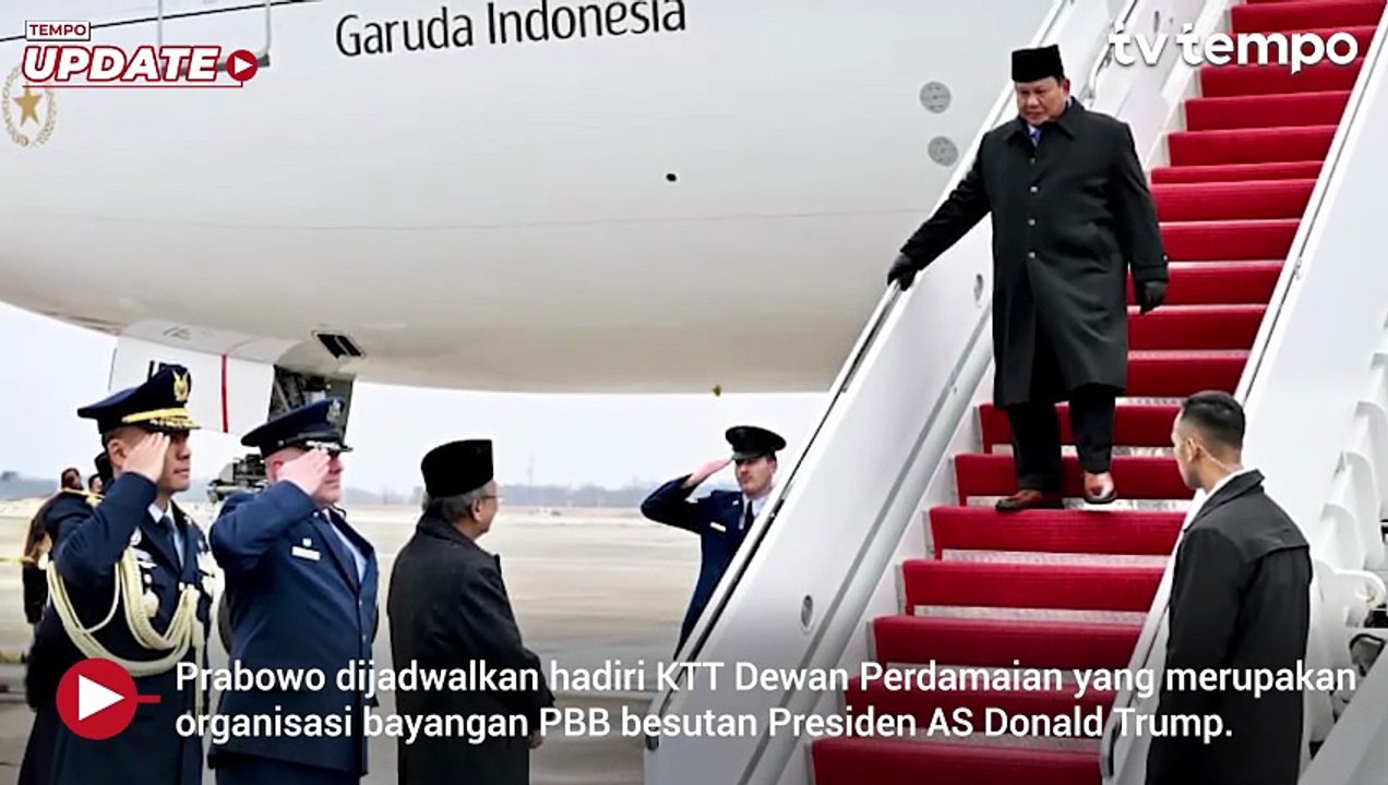 Prabowo Tiba di Amerika Serikat Hadiri KTT Dewan Perdamaian