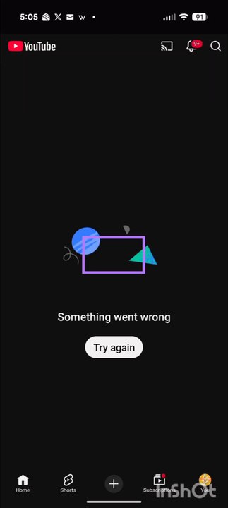 YouTube went down 5 pm
