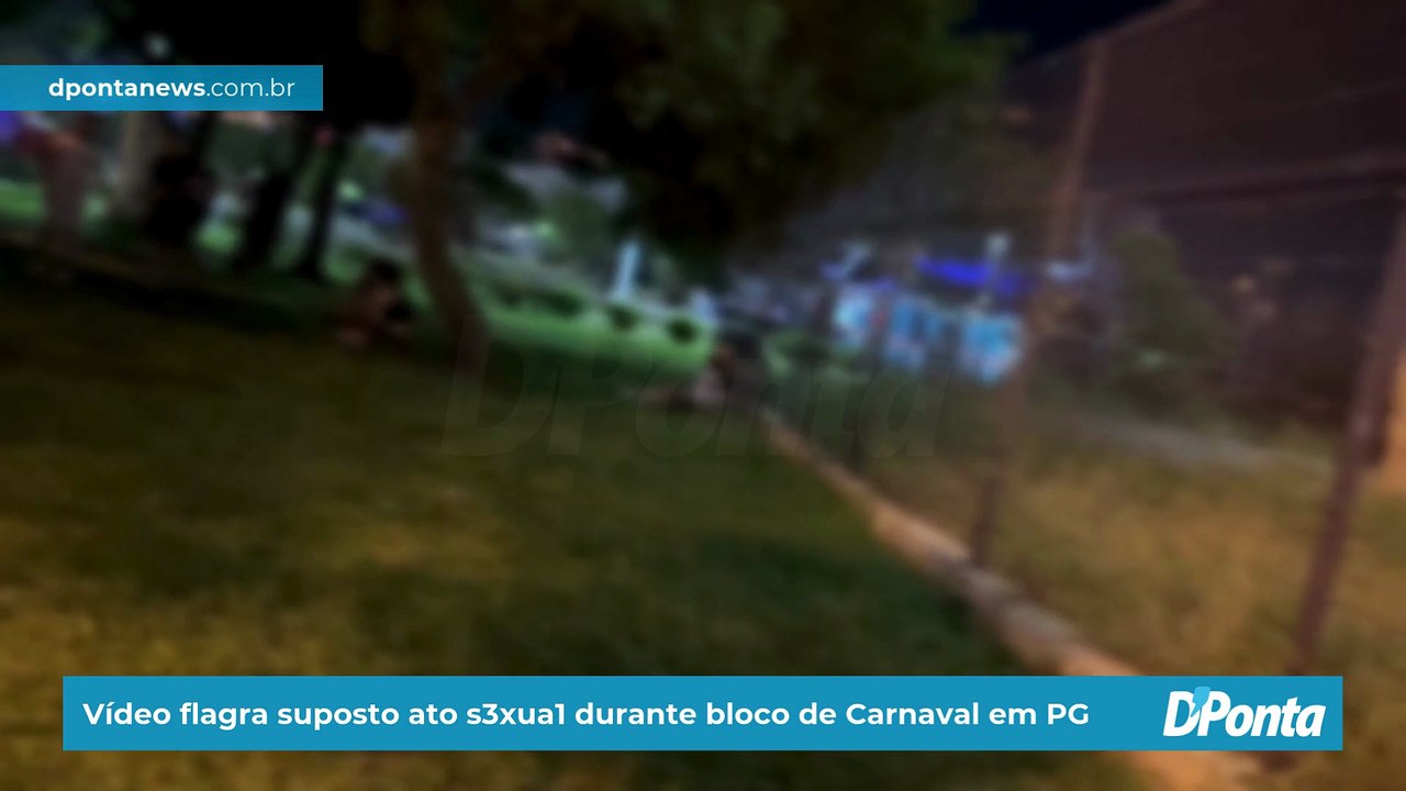 Vídeo flagra suposto ato s3xua1 durante bloco de Carnaval em PG