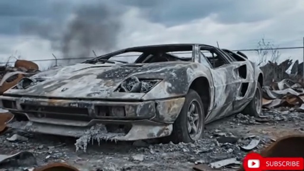 “Crashed Lamborghini Countach Cash Deal – Silent ASMR Restoration ...