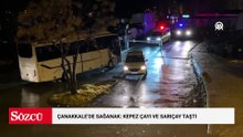 Çanakkale'de sağanak: Kepez Çayı ve Sarıçay taştı