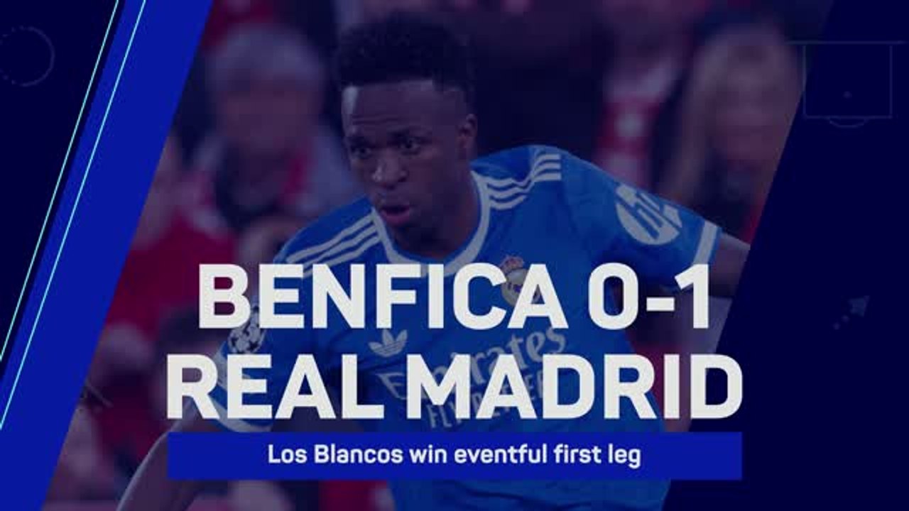 Real Madrid win eventful Champions League clash at Benfica