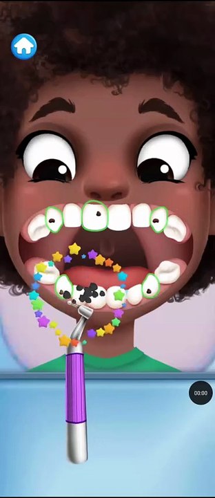Dentist teeth cleaning