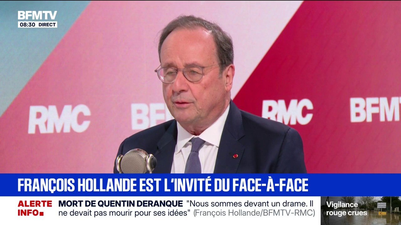 Mort de Quentin Deranque: "Il n'est pas possible que dans la République il puisse y avoir des combats de rue qui dégénèrent", déclare François Hollande