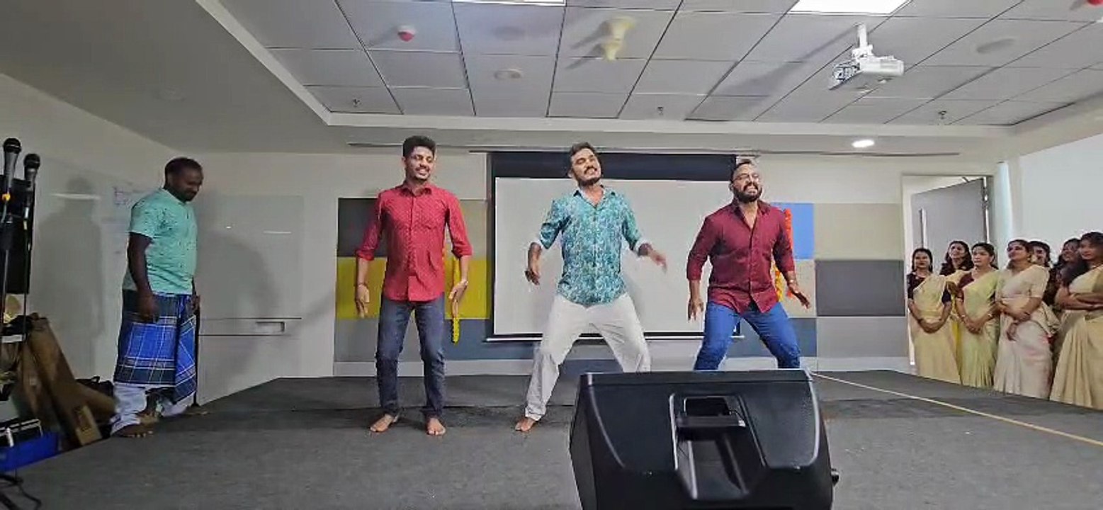 Dance at office celebration