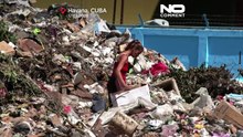 Fuel shortages leave Havana streets piled with trash