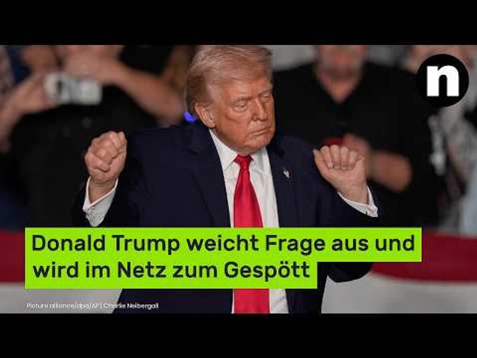 Es geht um Melania: Donald Trump weicht Frage aus und wird im Netz zum Gespött