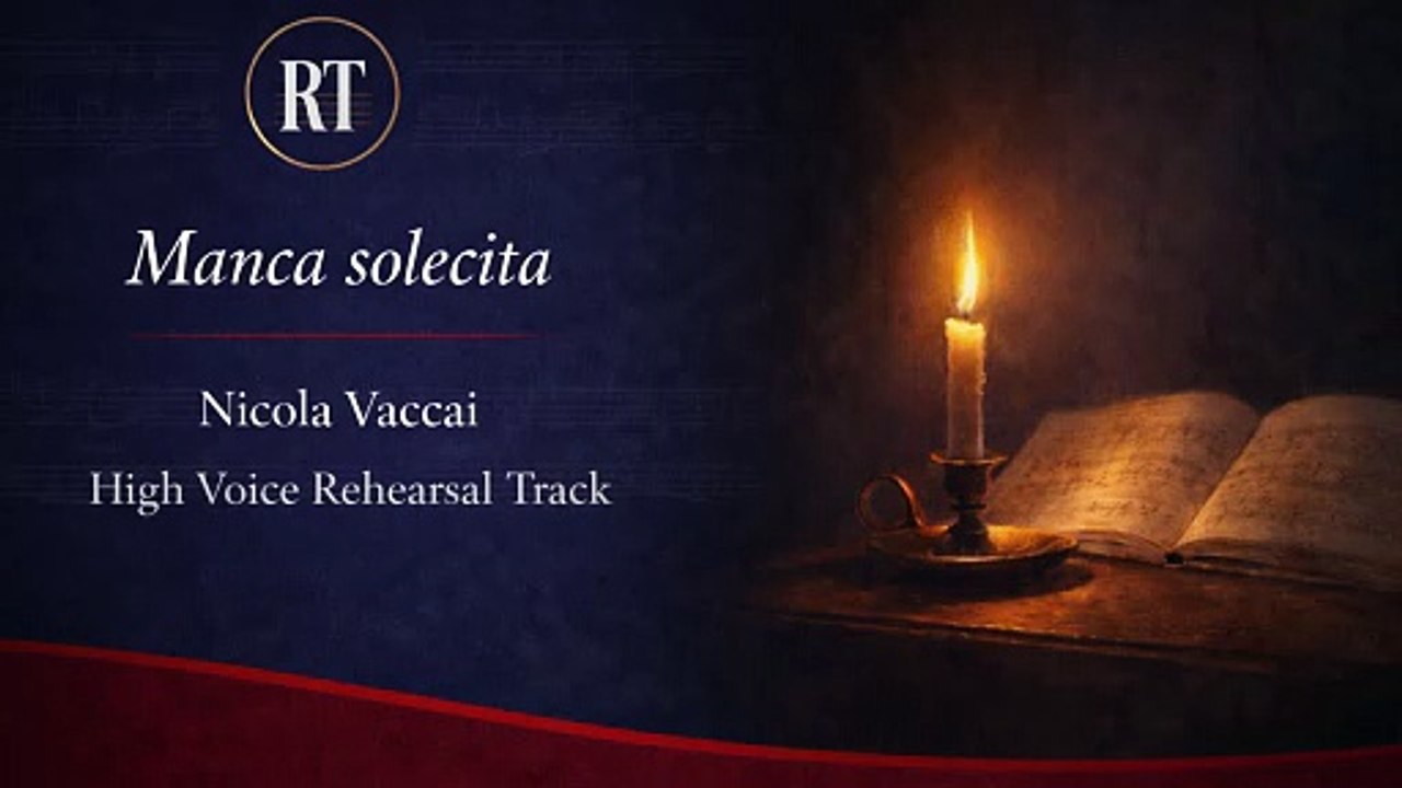 Manca Solecita ( Vaccai  | La scala ) High voice rehearsal track