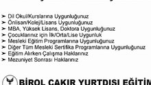 YURTDIŞI EĞİTİM  ÖN DANIŞMANLIK