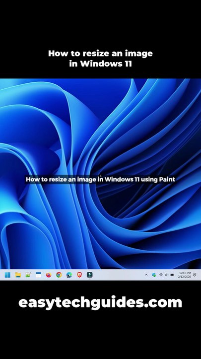How to resize an image in Windows 11 using Microsoft Paint