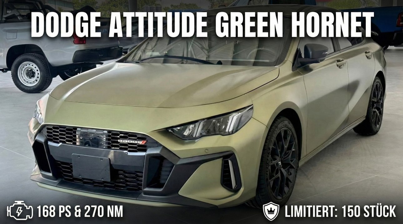 2026 Dodge Attitude GT Green Hornet Edition 2026 | Kompakt & Sportlich