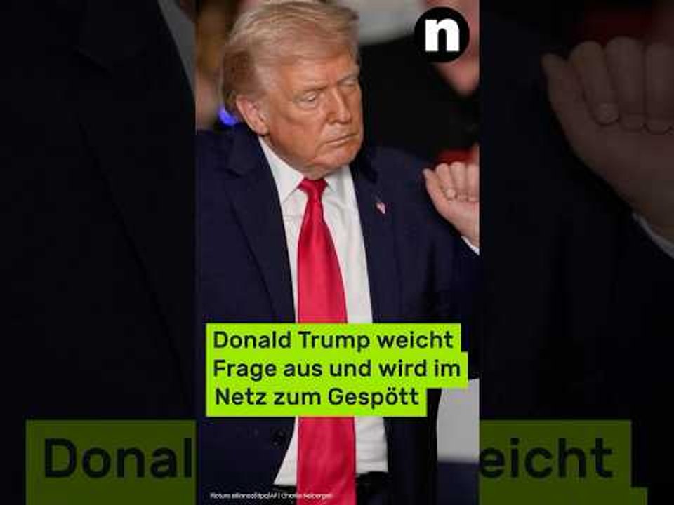 Es geht um Melania: Donald Trump weicht Frage aus und wird im Netz zum Gespött