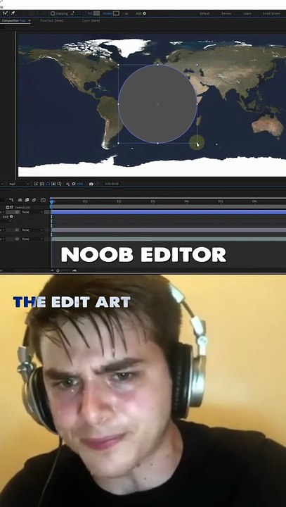 cc Sphere Effect | After Effect | Noob vs Pro Editor | Tutorial | The Edit Art | Beginner