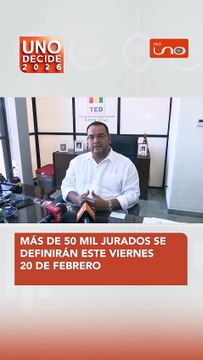 El Tribunal Electoral Departamental informó que este 20 de febrero se realizará el sorteo de más de 50 mil jurados