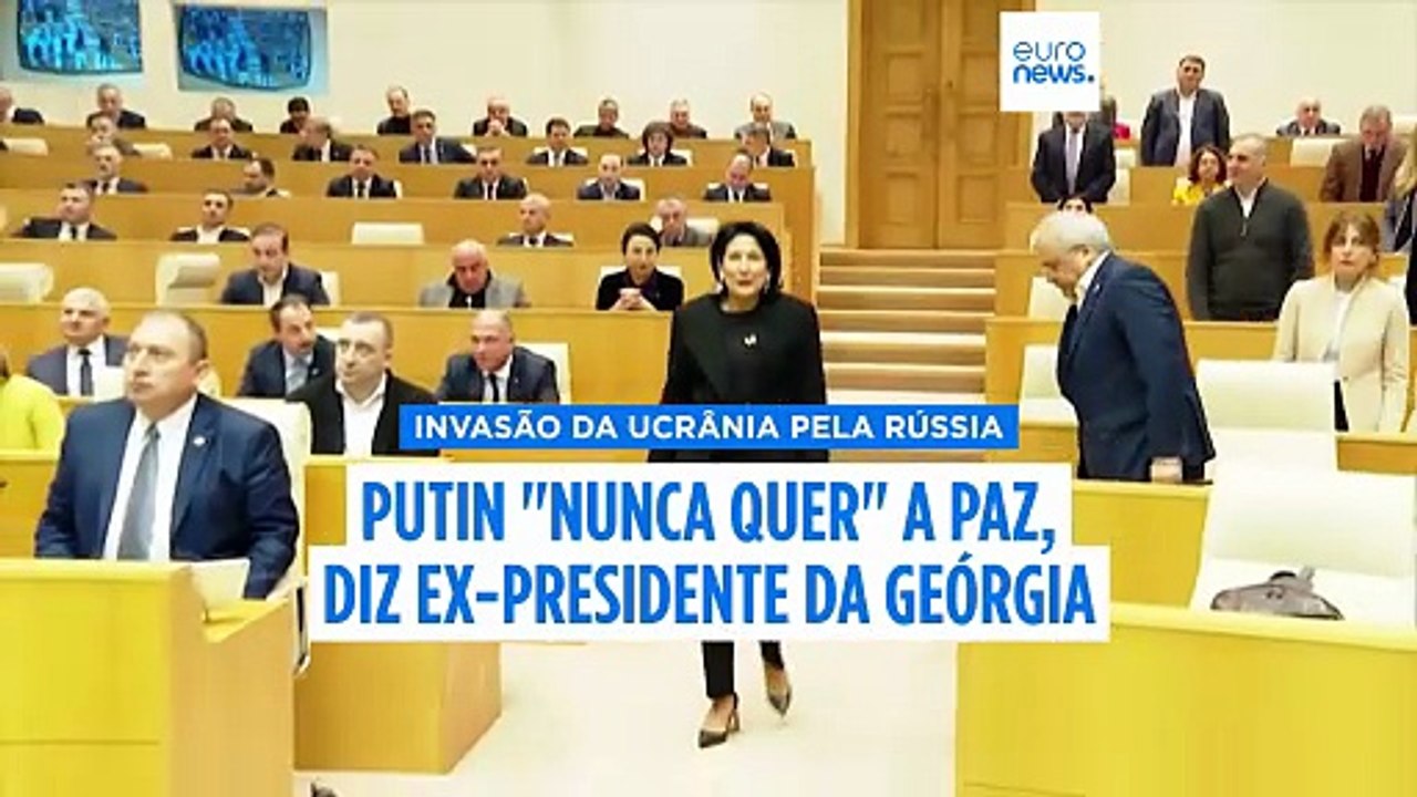 Putin "nunca quer" a paz, diz Zourabichvili à Euronews