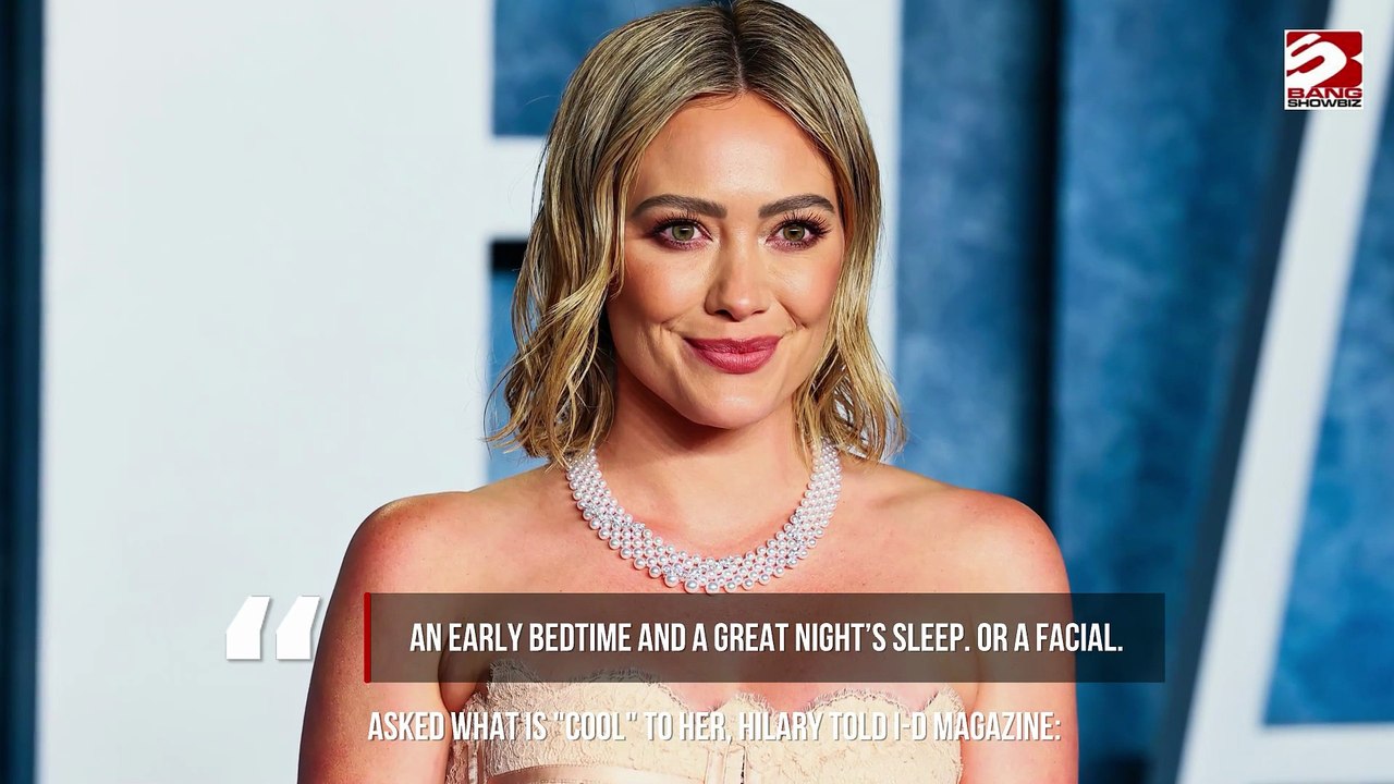 Hilary Duff shares her relaxation secrets for after concerts