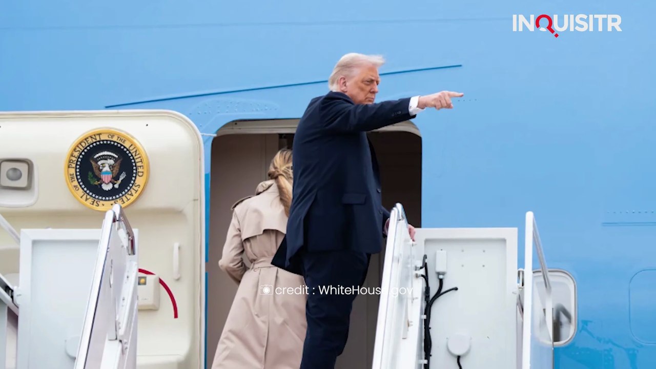 The Moment Trump Steps Down With Melania Sparks Online Discussion
