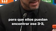 Simeone: "El rival empató justamente, pero me voy tranquilo"