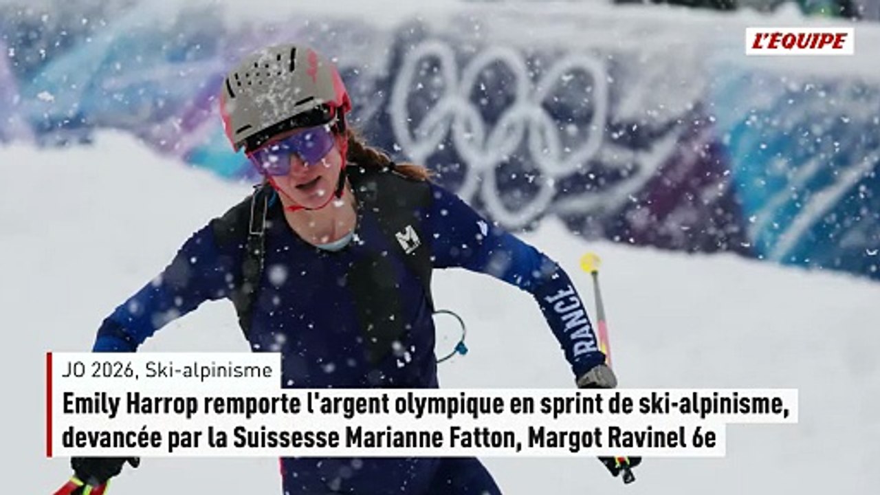 Emily Harrop remporte l'argent olympique en sprint de ski-alpinisme, devancée par la Suissesse Marianne Fatton - JO 2026 - Ski-alpinisme