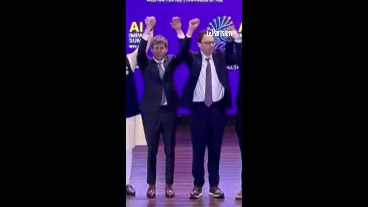 Sommet de l'IA : ce moment gênant entre Sam Altman et Dario Amodei