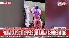 Polémica por stripper que bailó desnudo en pleno festejos de carnaval