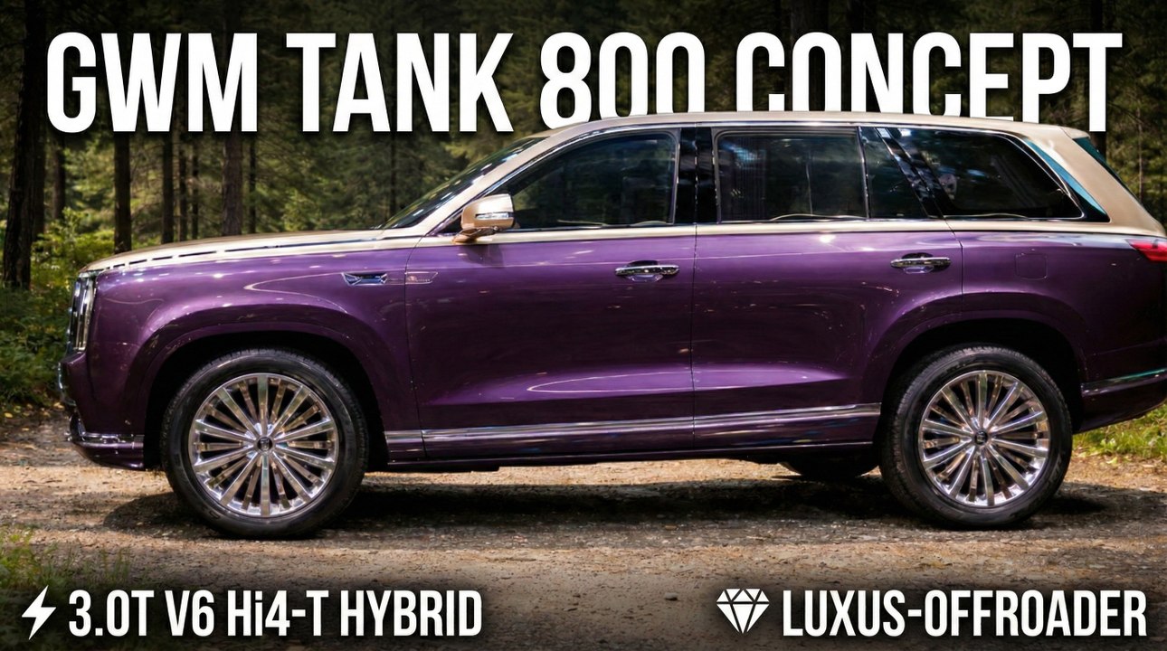 GWM Tank 800 Concept vor Serienstart im nächsten Monat