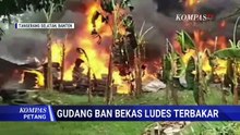 Gudang Ban Bekas di Tangerang Selatan Terbakar, 16 Mobil Damkar Diterjunkan ke Lokasi