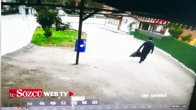 Devrilen ağacın altında kalmaktan son anda kurtuldu