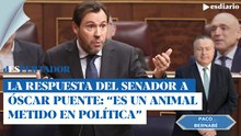 El senador Bernabé contesta a Puente tras la alusión a sus "huevos": "Un animal metido en política"