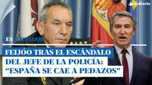 Feijóo tras el escándalo de la supuesta violación del jefe de la policía: "España se cae a pedazos"