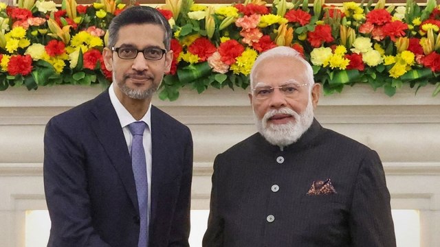AI Summit में CEO Sundar Pichai ने PM Modi से की मुलाकात