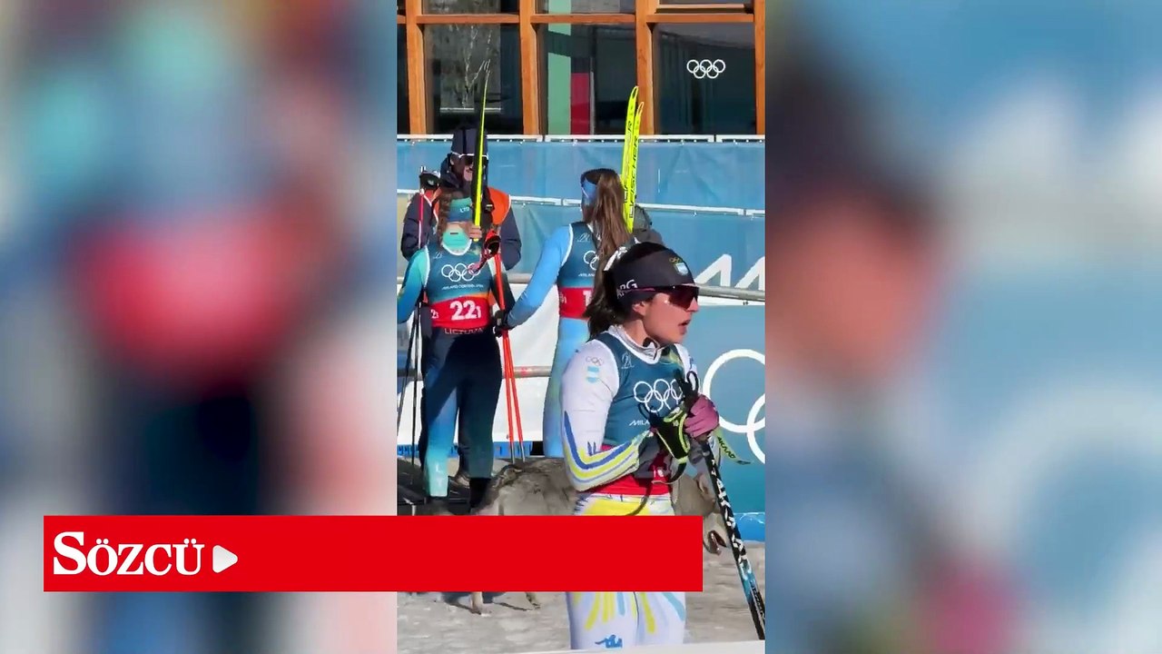 Kış Olimpiyatları'nda skandal! Yarış sırasında piste kurt girdi