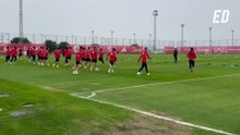 Azpilicueta roba protagonismo a Almeyda en el tercer entrenamiento de la semana en el Sevilla