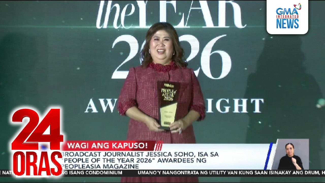 Broadcast Journalist Jessica Soho, isa sa "People of the Year 2026" Awardees ng PeopleAsia Magazine | 24 Oras