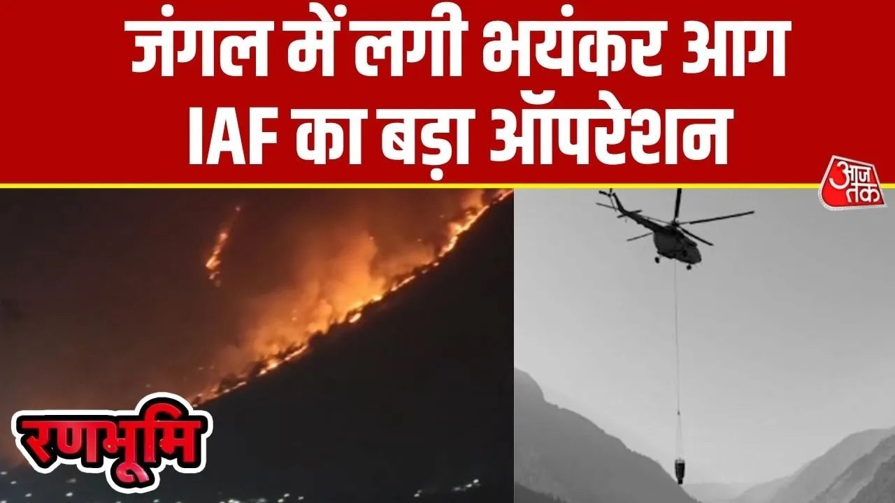 अरुणाचल प्रदेश के जंगल में लगी आग को बुझाने में...