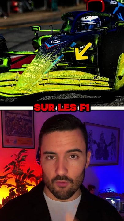 À quoi servent ces grilles et cette peinture fluo sur les F1 pendant les tests ?  🤔