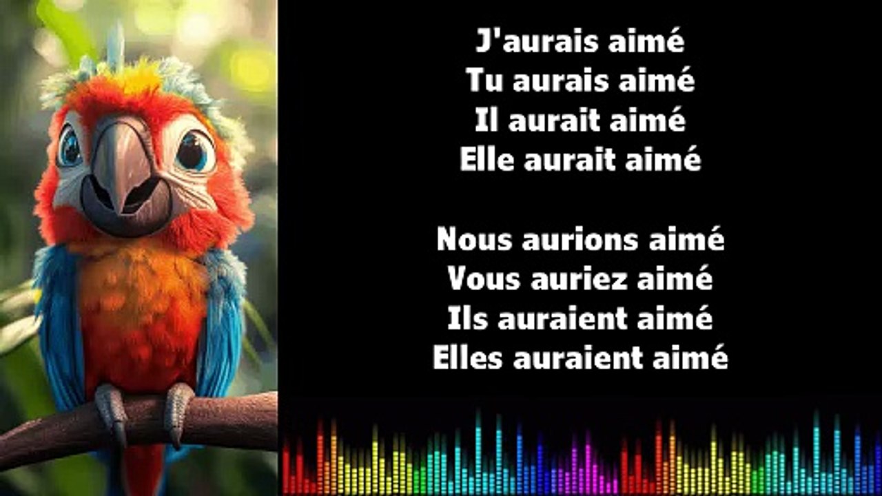 ♫ Apprendre la conjugaison en chantant ♫  I AIMER I Conditionnel Passé_
