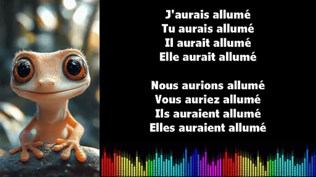 ♫ Apprendre la conjugaison en chantant ♫  I ALLUMER I Conditionnel Passé_