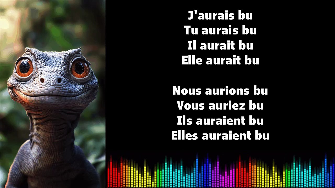 ♫ Apprendre la conjugaison en chantant ♫  I BOIRE I Conditionnel Passé_