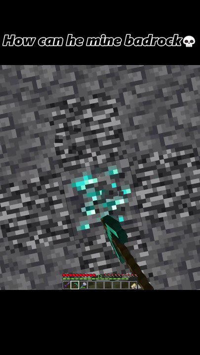 How can he mine badrock💀