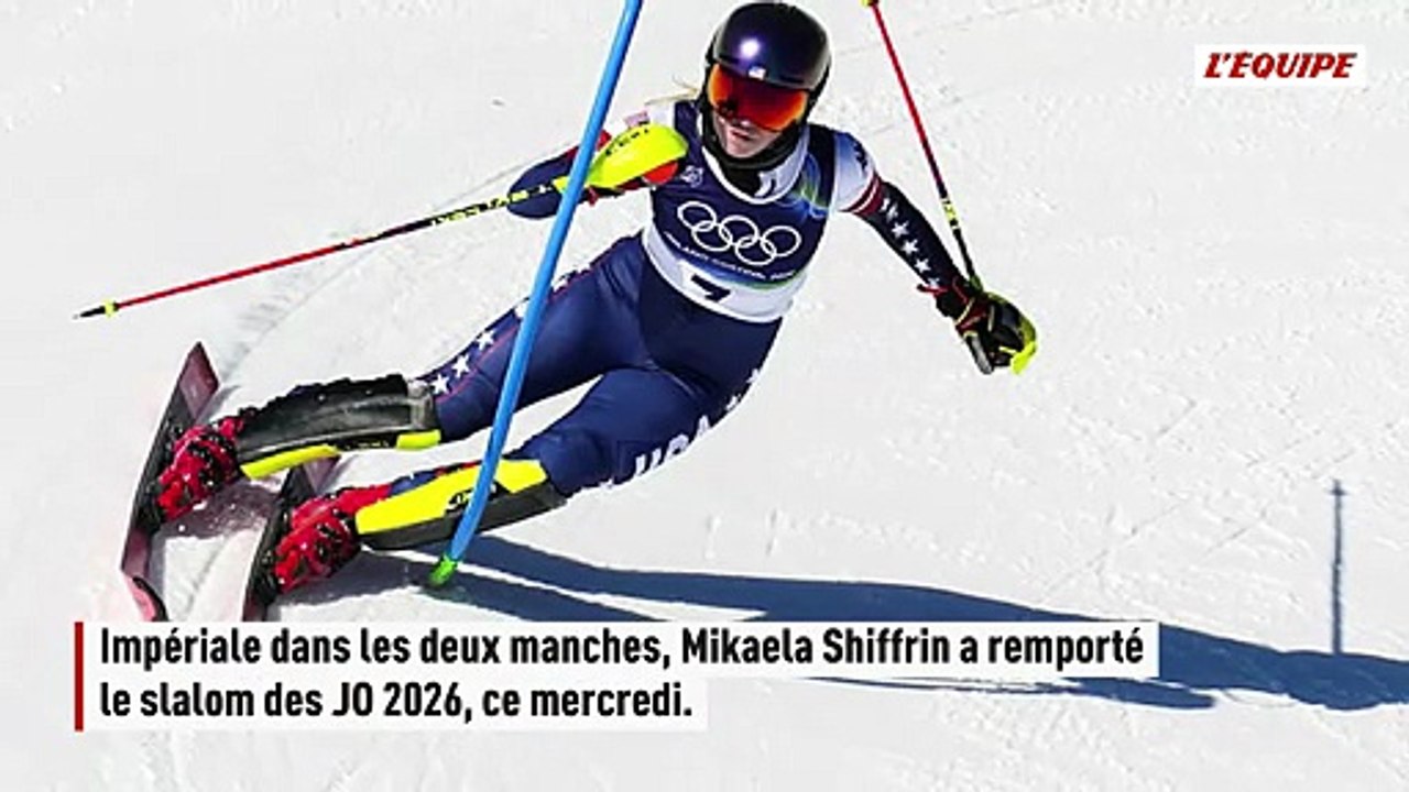 Mikaela Shiffrin est championne olympique du slalom, douze ans après son premier titre à Sotchi - Ski - Jeux Olympiques